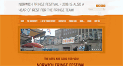 Desktop Screenshot of norwichfringefestival.co.uk