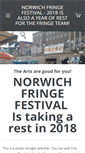 Mobile Screenshot of norwichfringefestival.co.uk